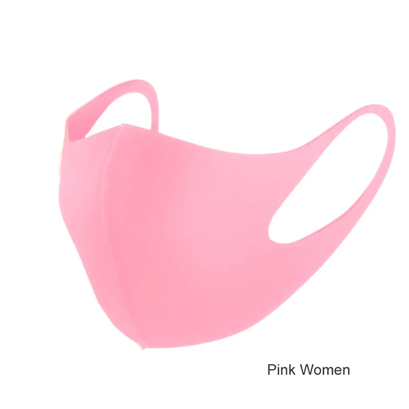 Pink Women Противопылевая маска для лица с изображением рта, респиратор для взрослых и детей, моющаяся дышащая медицинская Антибактериальная многоразовая маска - Цвет: Pink Women