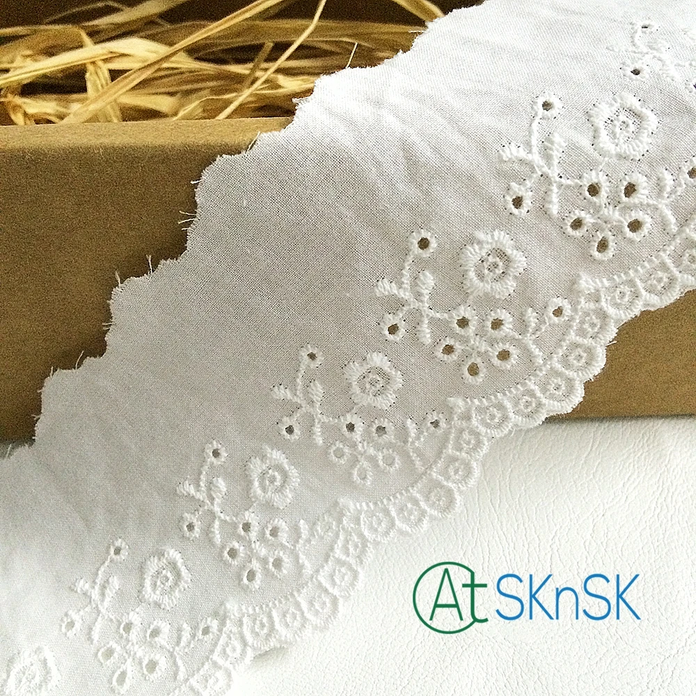 Цветочная вышитая хлопковая ткань аксессуары для одежды 100% хлопок A1 1