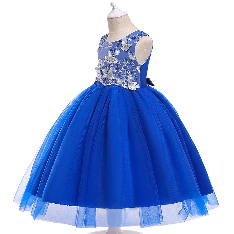 

BOTEZAI Flower Girls dresses for New Year clothes Party Baby Girls Sleeveless Princess Wedding Dress Children Party