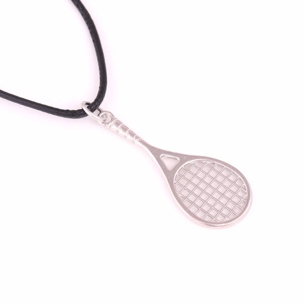 Прямая поставка 1 шт. аксессуары для тенниса с кожаной цепью 18 дюймов ожерелье из