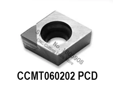 

Free shipping 2PCS PCD Diamond Inserts CCMT060202 PCD Suitable For Lathe Tools SCLCR / SCFCR / SCMCN / SCACR