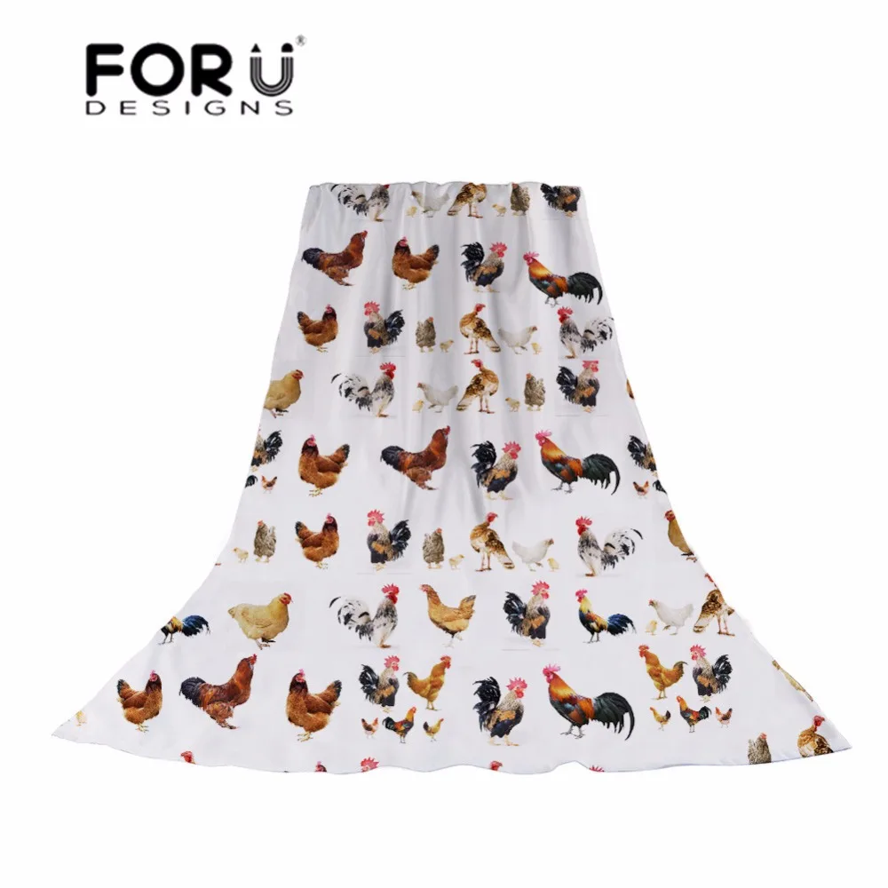 Женский шарф FORUDESIGNS из шелка с принтом в виде животных Пляжная шаль для женщин| |