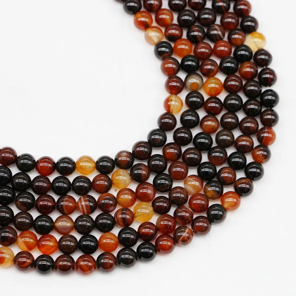 

1Strand/Lot 4-12mm Natural Stone Dream Agates Bead Round Smooth Gem Loose Spacer Beads Bracelet for DIY Jewelry Making Findings