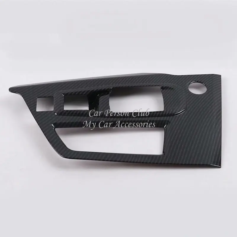E-1pcs Black Для peugeot 5008 GT передняя дверь встряхивала руки крышка коробка скоростей головная отделка углеродное волокно автомобиля-Стайлинг Аксессуары - Цвет: E-1pcs Black