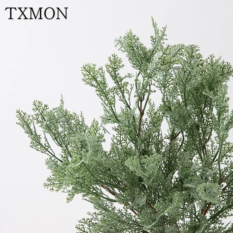 Искусственные цветы для декора TXMON моделирование Серебряный лист зеленый цветок гибискуса дома гостиная окна кофе сто
