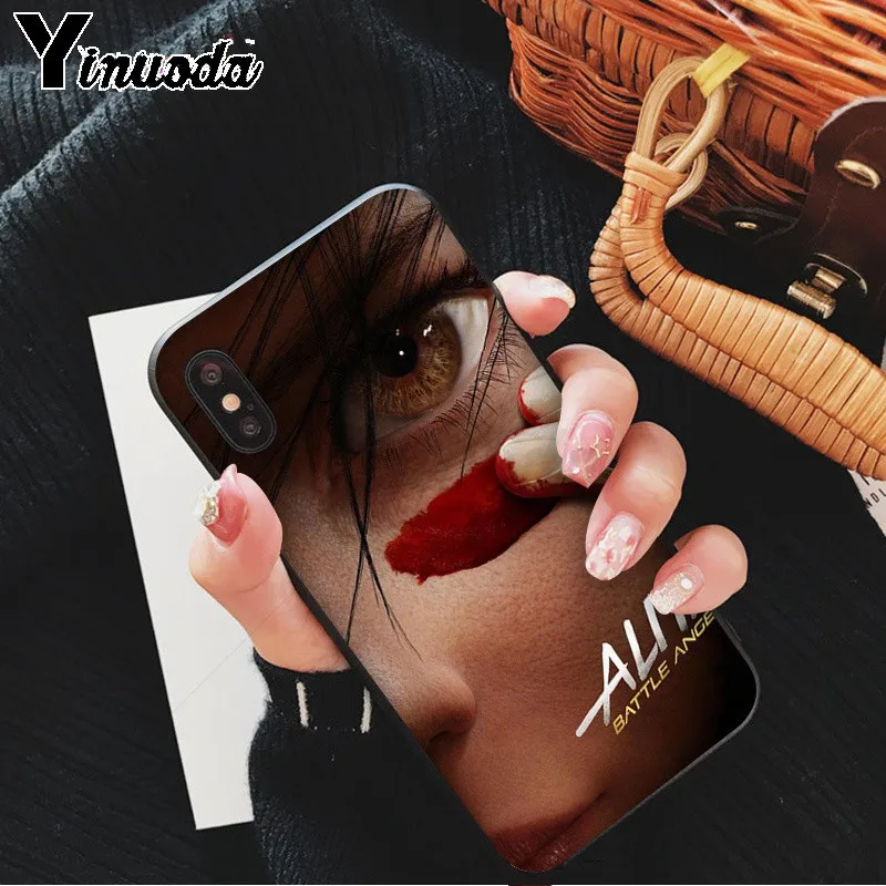 Yinuoda Alita Battle Angel DIY Окрашенные красивые аксессуары для телефонов Чехол Apple iPhone 8 7 6 6S