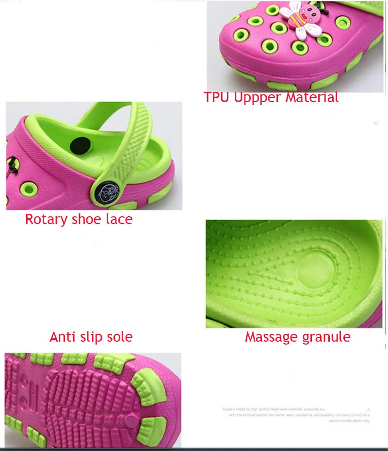 Детские сабо детские сандалии для мальчиков и девочек пластиковая обувь с