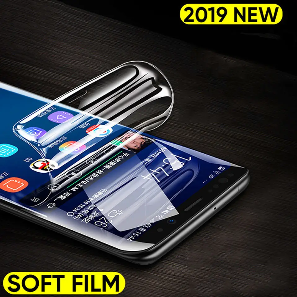 Полное покрытие гидрогелевые мягкие пленка для samsung Galaxy Note 8 9 S8 S9 Экран протектор