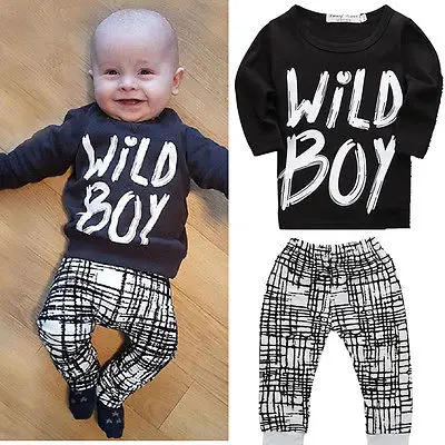 Новинка Осень 2021 одежда для маленьких мальчиков Топ с длинным рукавом и штаны