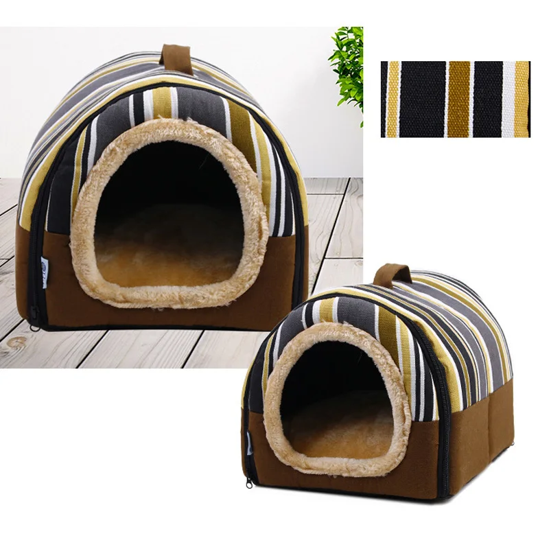 Складной Pet Travel корзина с коврик Открытый Собака Дом Гнездо Кошка Щенок Кровать диваны для маленьких собак модные Собачеевка клетка