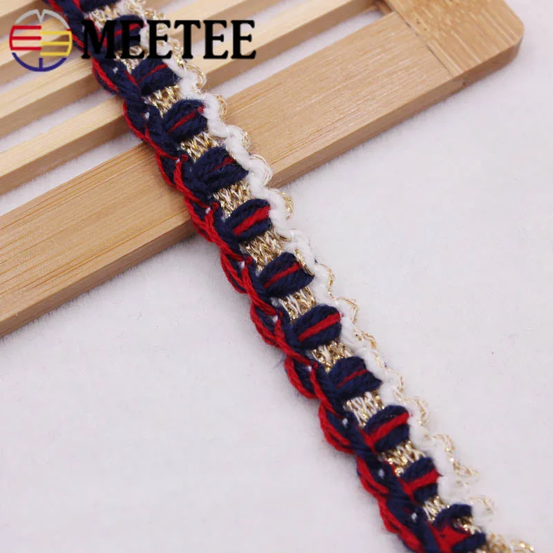 Meetee 4yards 1.8cm Ribbon Lace Trim Polyester DIY Sewing Crafts Clothing Bags Home Textile Decorative Supplies Webbing AP537 | Дом и сад