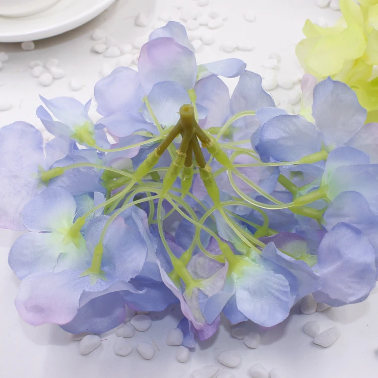 10 шт./лот шелковая Гортензия цветочный букет для свадьбы домашней вечеринки