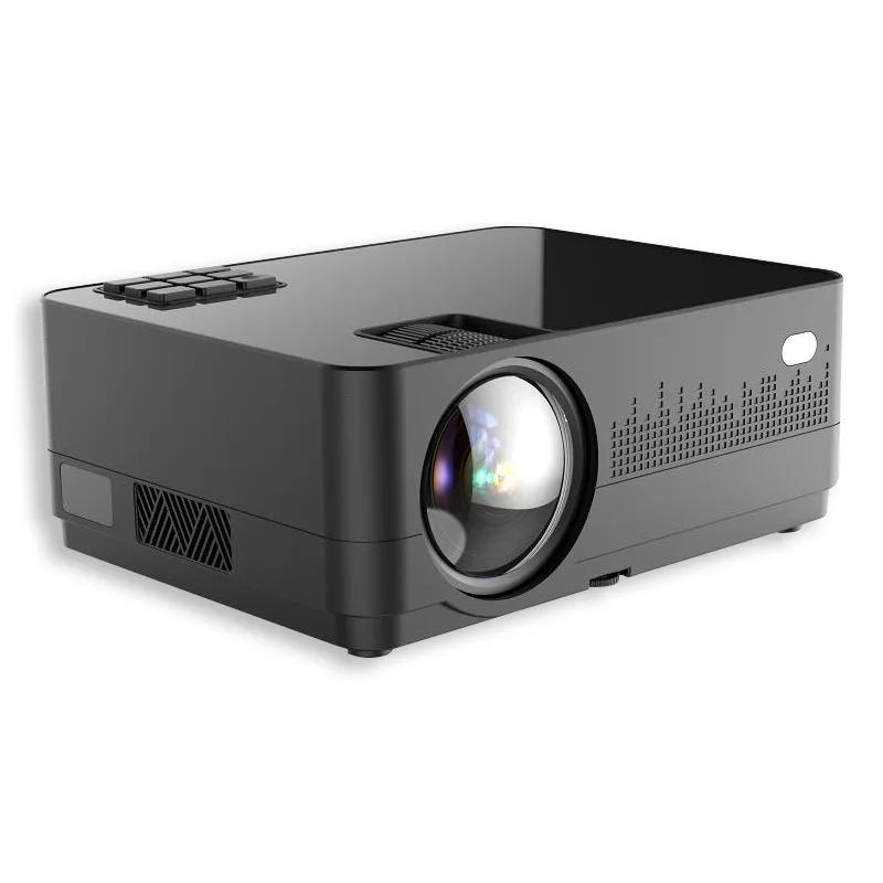 black ALSTON Q2 проектор светодиодный мини микро Портативный видео HD проектор с HDMI USB для игры кино Кино Домашний кинотеатр - Цвет: black