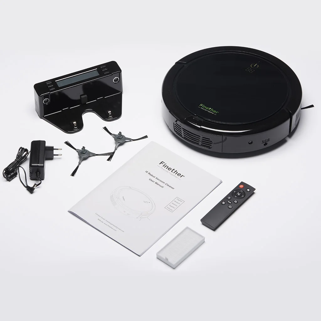 Finether автоматическая зарядка Роботизированный пылесос пол робота очистка