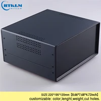 BDA40008(W195)-A2 Железный корпус для электронного проекта, чехол на розетку, распределительная коробка управления, промышленный ящик для инструментов 220*195*120 мм, настольная коробка - Цвет: BDA40008(W195)-A2