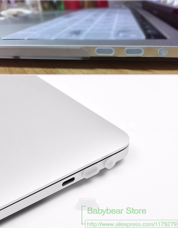 Силиконовая противопылевая заглушка для ноутбука 5 шт./компл. красочная Macbook 12 Pro 13