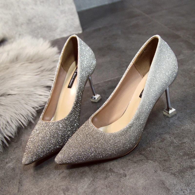 Size34-39 2019 новые модные женские туфли лодочки на высоком каблуке Высокое качество