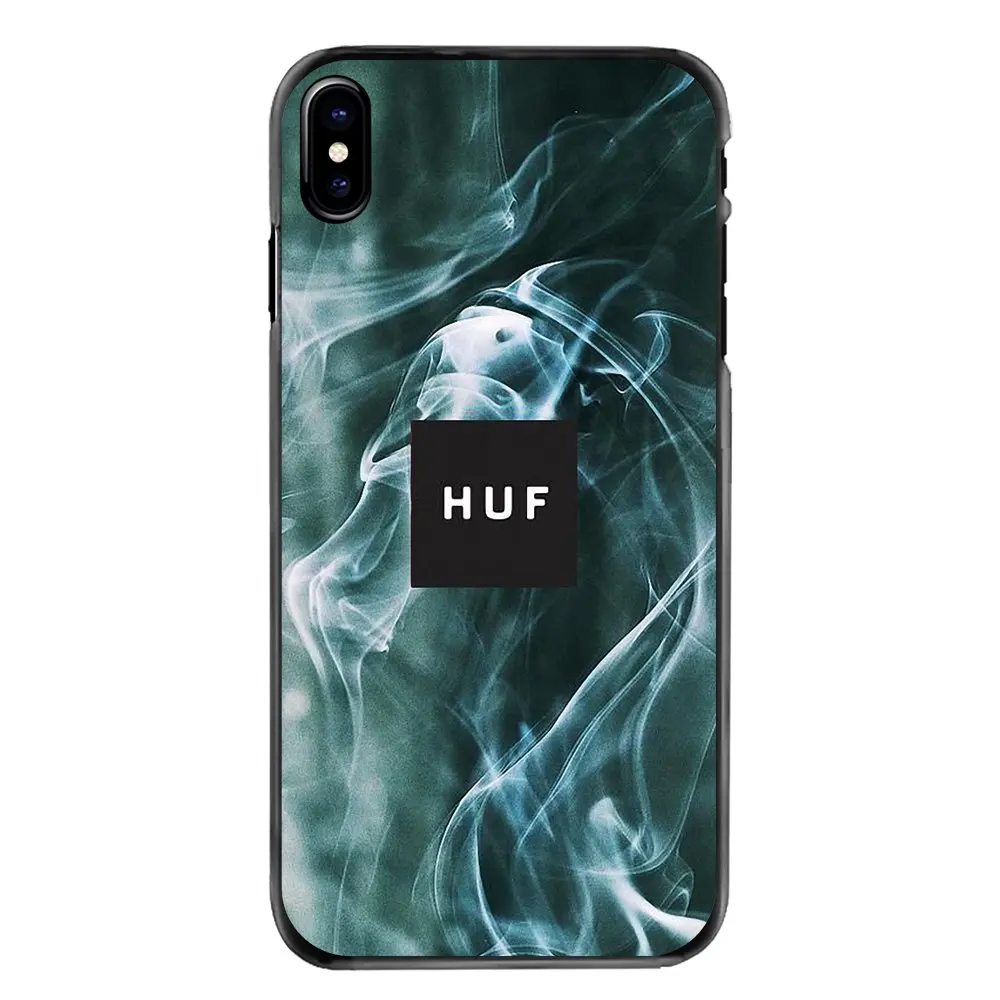 Diamond Supply Huf роскошный бренд жесткий черный кожаный чехол для iPhone 4 и 4S 5 5S 5C SE 6 6S 7 8 Plus - Фото №1