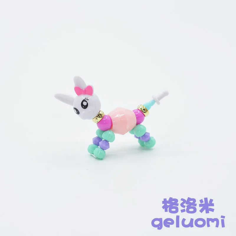 TOY028 Волшебный браслет в виде животного, игрушки для девочек, браслеты для вечеринок для детей, волшебные трюки, скрученные браслеты, DIY классические игрушки, рождественский подарок, 1 шт - Цвет: TOY028