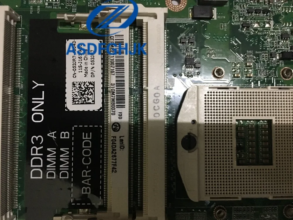 Материнская плата для ноутбука Dell XPS 17R L701X CN 053JR7 HM57 DDR3 GT445M 3 ГБ основная плата|Платы