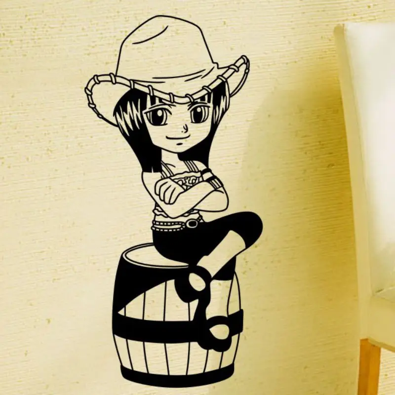 CHM цельнокроеные Nico Robin настенные комиксы и анимационные наклейки с логотипом