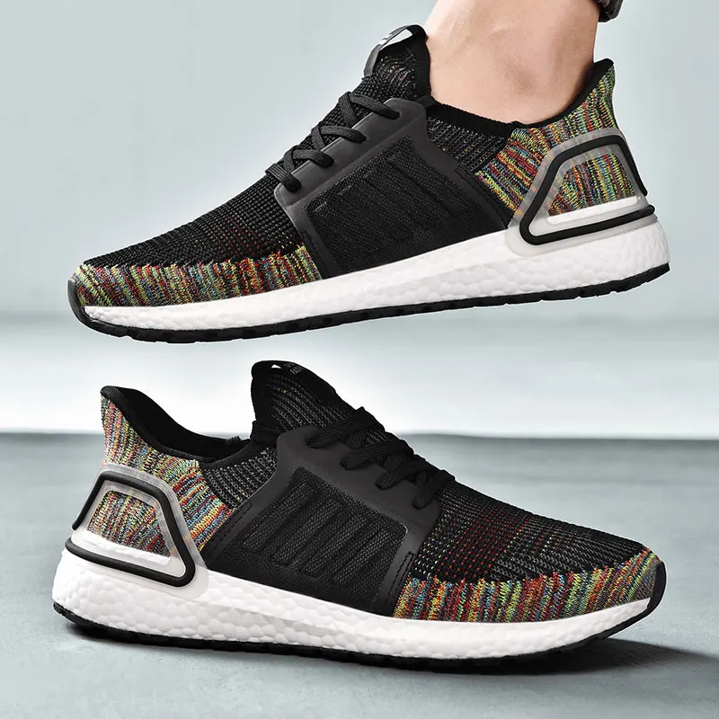 SUROM Мужские дышащие кроссовки из сетчатого материала для бега мужские легкие