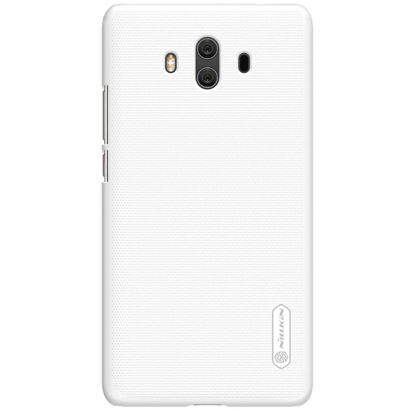 Nilkin Capa для huawei mate 10 чехол NILLKIN Матовый Щит Жесткий пластик PC задняя Сумка для телефона чехол для huawei mate 10 X Pro - Цвет: white