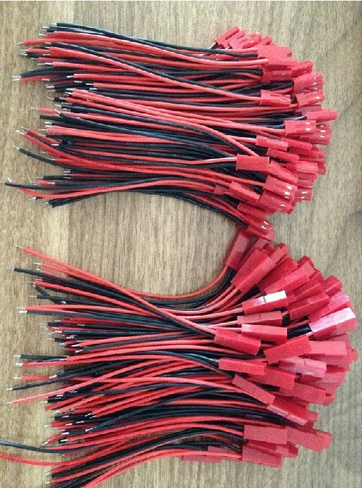 200 пар/лот JST мужского и женского пола 20AWG силиконовые провода 10 см 2 контактный