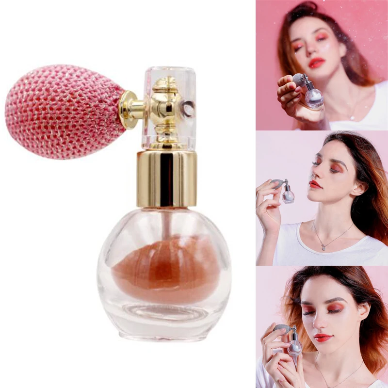 Блестящий спрей пудра Shimmer Loose Powder Spray Face Makeup Stick Highlighter кремовая текстура