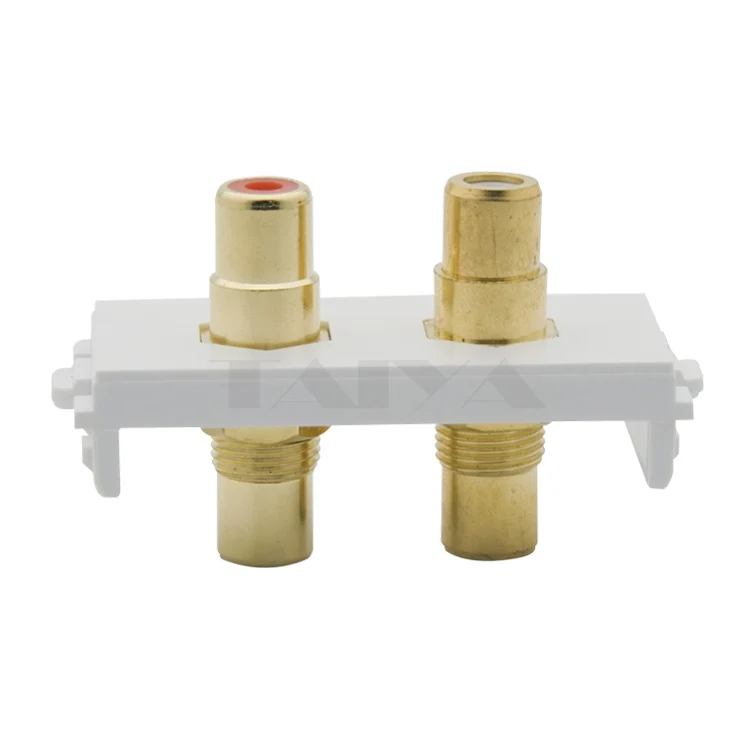 2 RCA аудио разъем гнездо настенная пластина|wall plate|wall connectorwall plate connector |