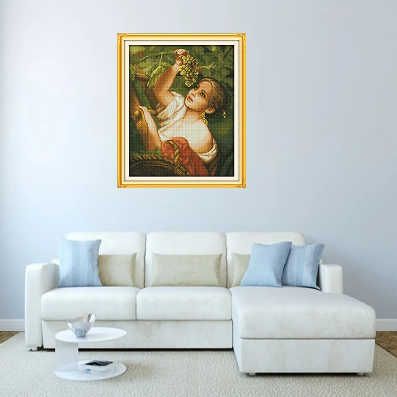 Набор для рисования винограда вышивки крестом из хлопка 11CT 14CT|cross stitch kits|embroidery cross