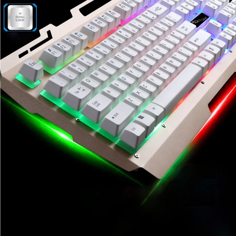 Проводная игровая клавиатура с USB подсветкой 104 клавиш|gaming keyboard ergonomic|keyboard