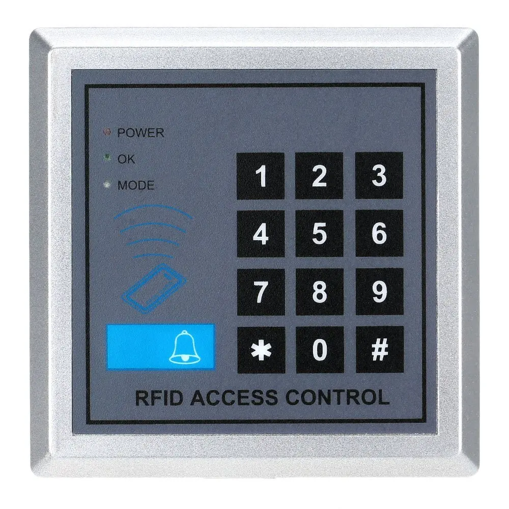 Yobang безопасность RFID замок с дверным замком устройство безопасности близость вход система контроля доступа 500 пользователя+ 10 RFID брелков