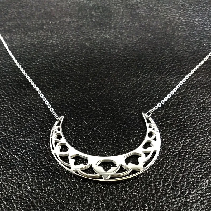 2021 Цветок Луна нержавеющая сталь колье для женщин изготовлено вручную