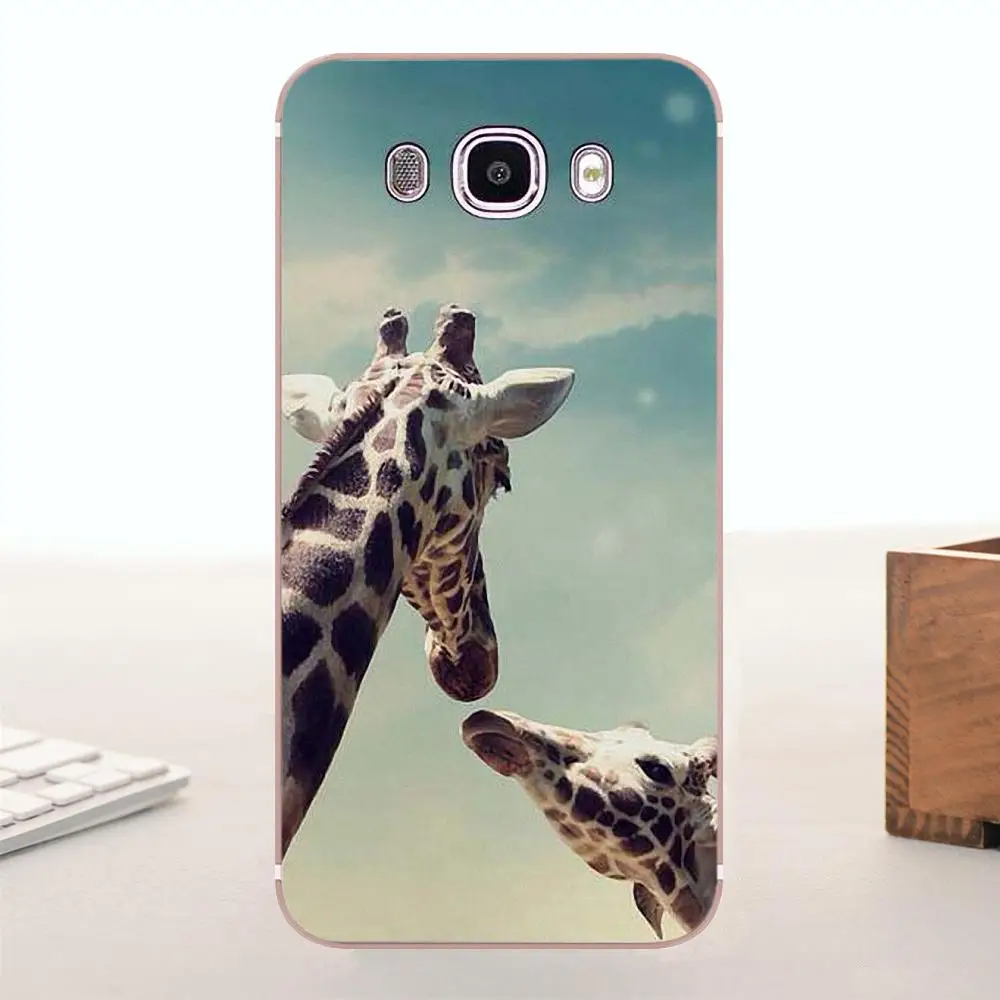 Мягкий чехол Bixedx для телефона крышка с изображением жирафа Samsung Galaxy A3 A5 A7 J1 J2 J3 J5 J7