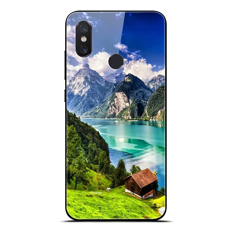 Для Xiaomi mi 8 Lite чехол на Xio mi 8 закаленное стекло чехол для телефона аниме для Xiaomi mi 8 Pro mi 8 SE мягкий бампер чехол Funda - Цвет: 12