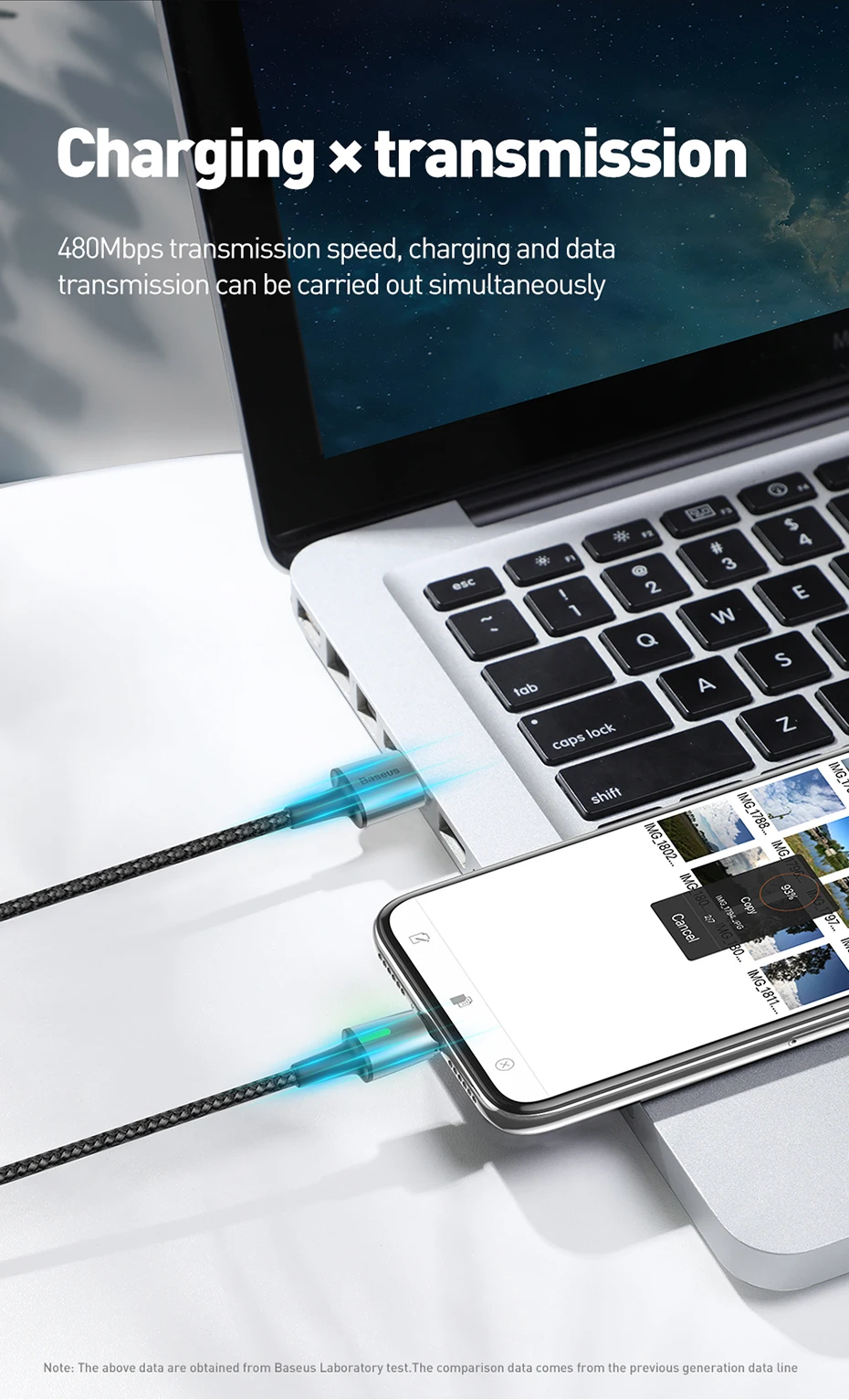Магнитный Micro USB кабель Baseus для iPhone samsung type-C кабель для зарядки Магнитный адаптер для зарядного устройства usb type C кабели для мобильных телефонов