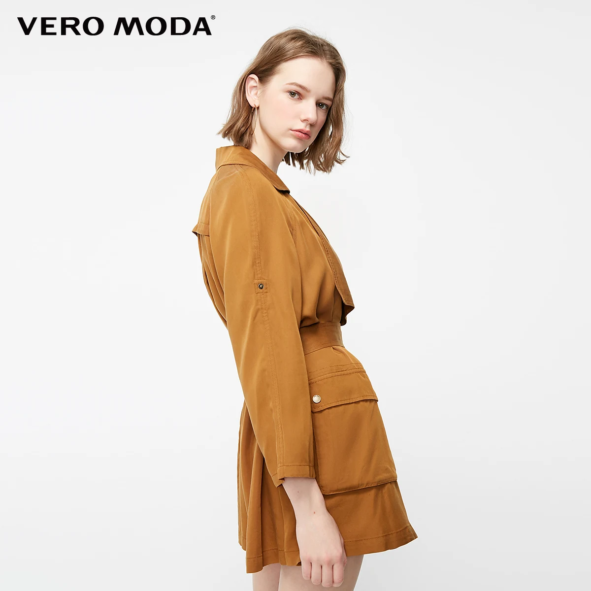 Женский винтажный Тренч с лацканами и регулируемыми рукавами Vero Moda 319117503 |