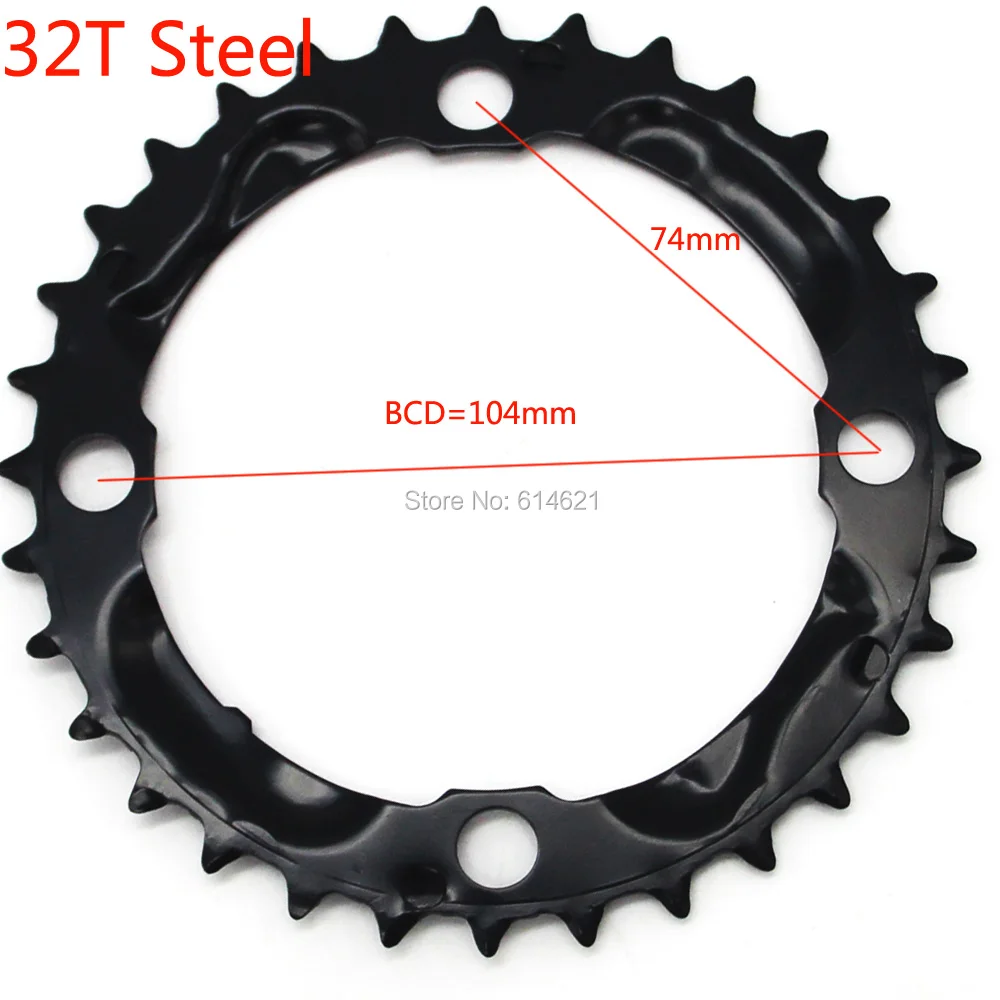22 T/24 T/32 T/42 T/44 T для Shimano MTB велосипедный шатун модифицированный 46T дорожный трек велосипедная цепь кольцо цепное кольцо зубной диск 60T складной велосипед
