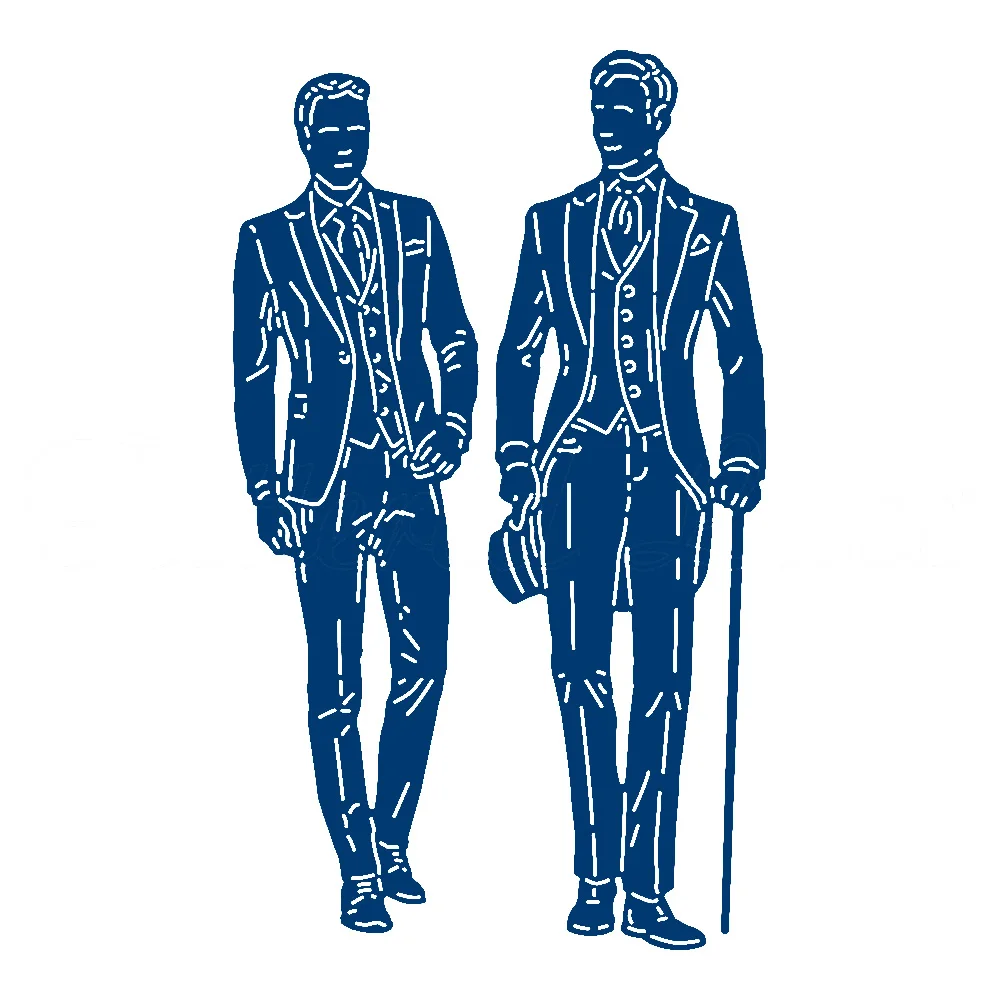 Жених и невеста металлический Трафаретный вырубной штамп Трафареты набор сделай