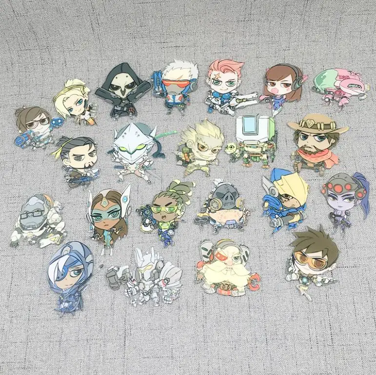 Милый мультфильм OVERWATCH серии магниты на холодильник высокого качества акриловые магниты на холодильник OW магниты на холодильник украшение на холодильник
