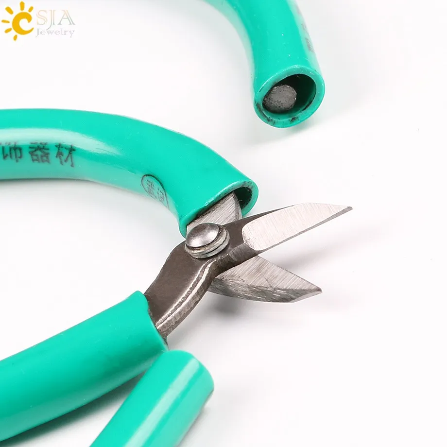 CSJA DIY ювелирные изделия ручной инструмент резка многофункциональные Кабельные резаки СНиП мужской женский ювелирные изделия оптом и в розницу пластиковая ручка E190