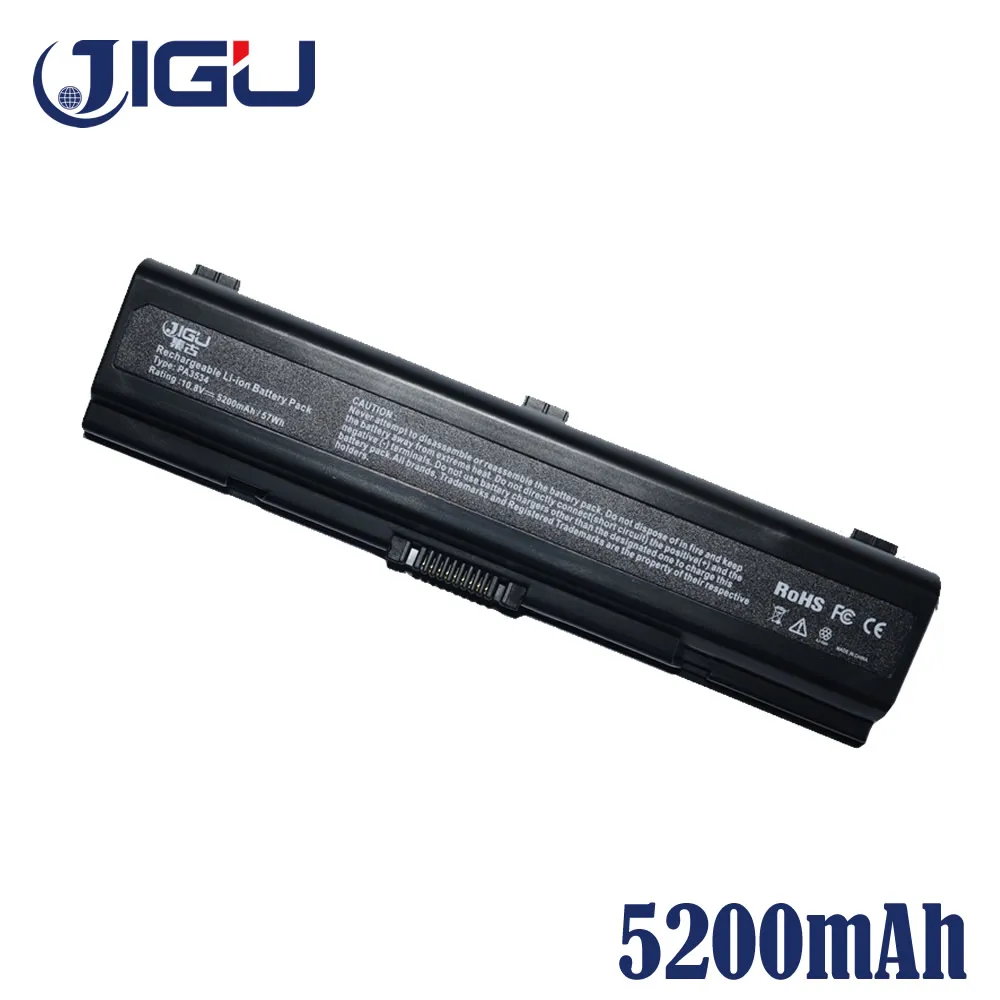 JIGU 6 ячеек PA3534U 1BRS PA3533U Аккумулятор для ноутбука Toshiba Satellite A215 A210 A205 1BAS L300 A200 M200