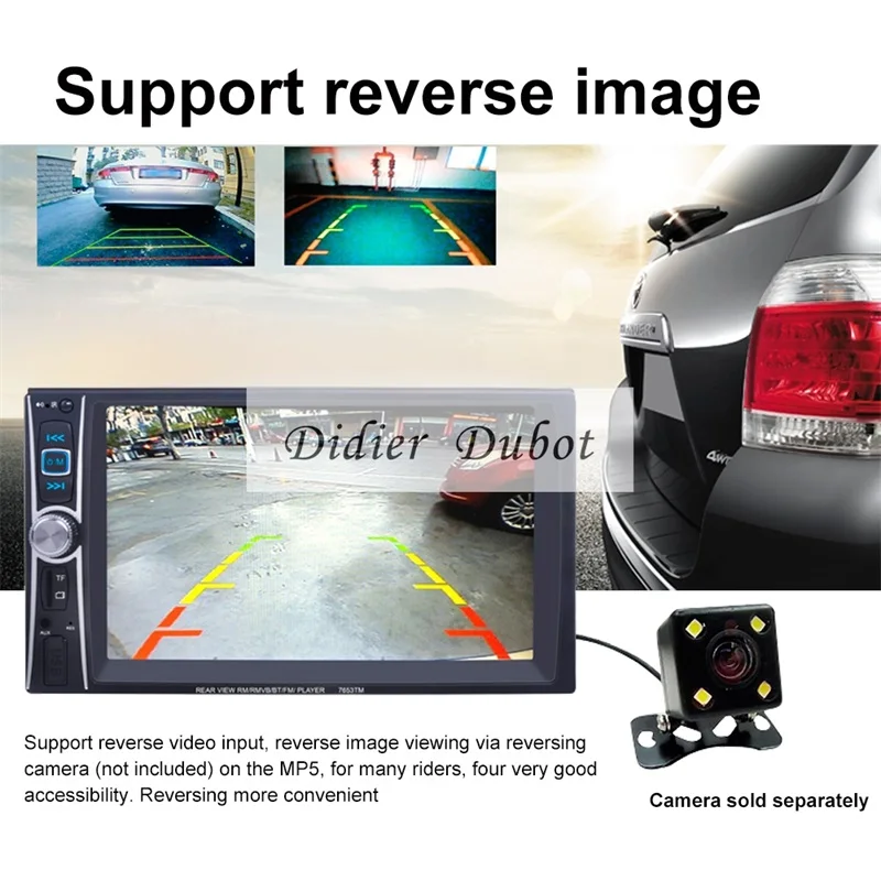 7 дюймов 2 DIN автомобильный радиоприемник MP4 MP5 плеер/gps Navi/MP5/MP3/USB/Bluetooth/сенсорный экран/Защита от влаги