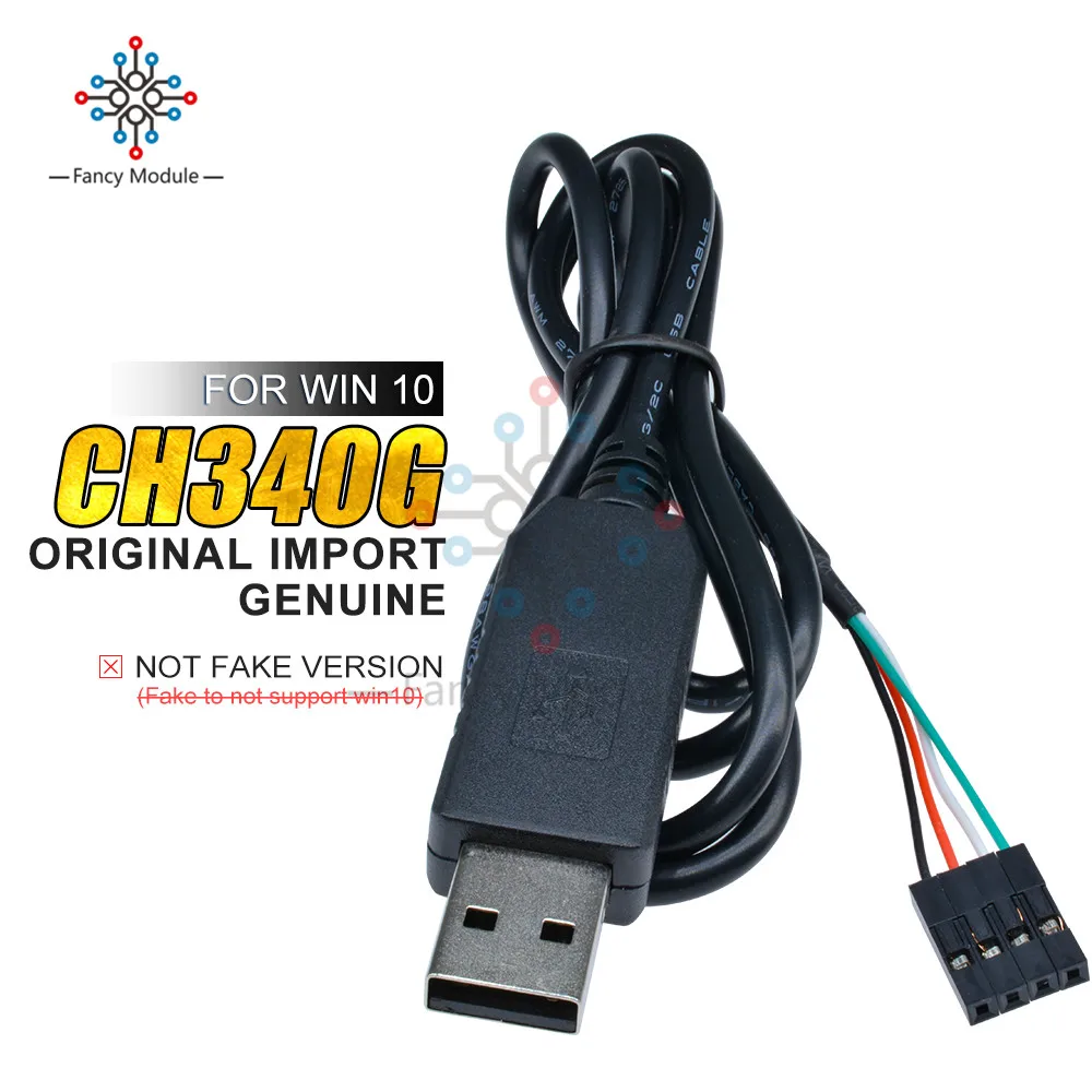 Оригинальный кабель CH340G CH340 для скачивания USB в TTL последовательный провод