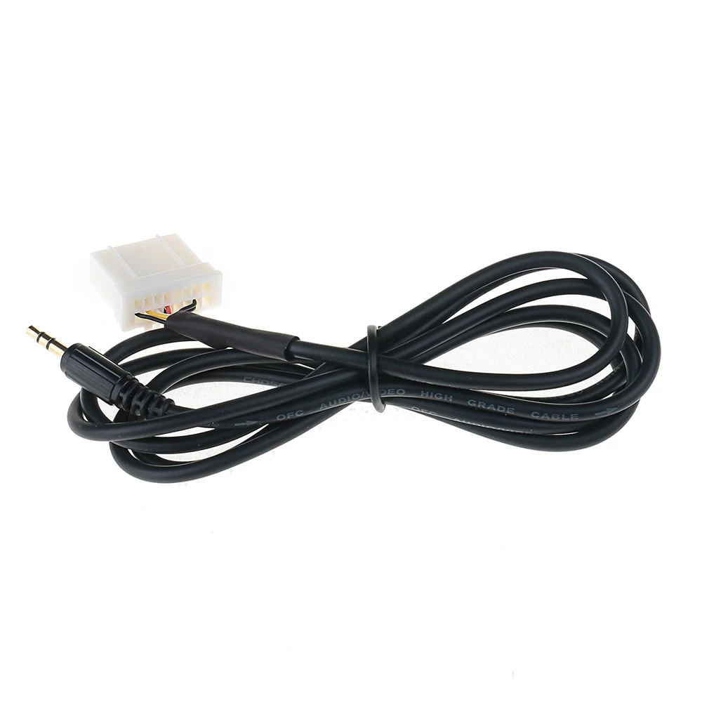 Авто 3 5 мм с разъемом подачи внешнего сигнала AUX Кабель-адаптер мужской Интерфейс