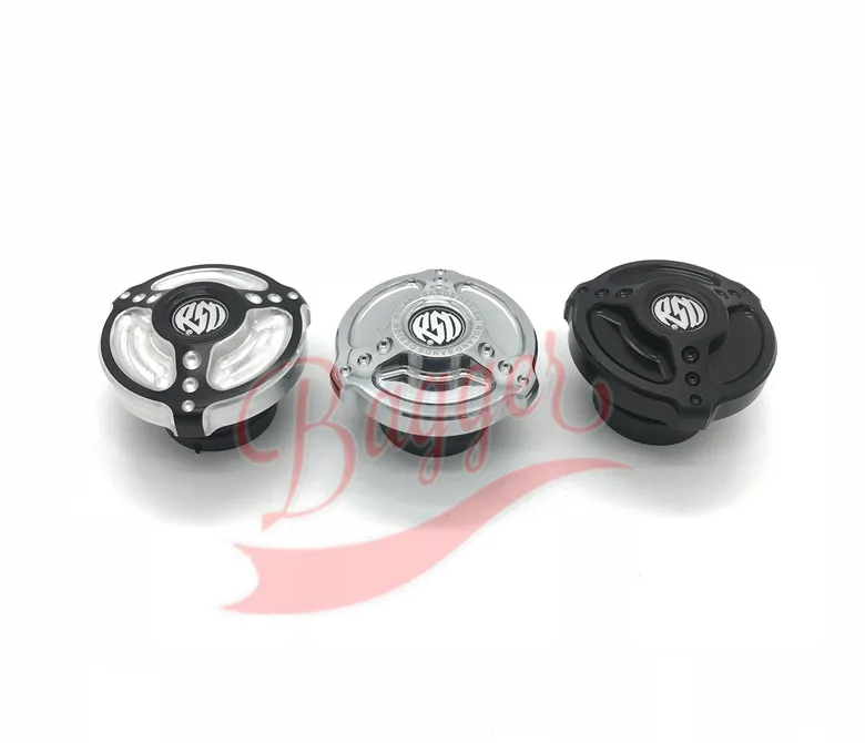 Motocicleta CNC Vallas De Gas Tapa Del Tanque de combustable Cubierta Negro Para Harley Sportster XL883 1200 FXD Dyna Softail FL|tanque harley|flgas