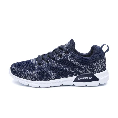 New trend spring and autumn breathable men's shoes Korean couple running fashion flying line casual | Обувь