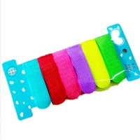 2bags 12pcslot candy color magic tape cable tie multifunctional computer management ray belt colorful tie line belt cable ties