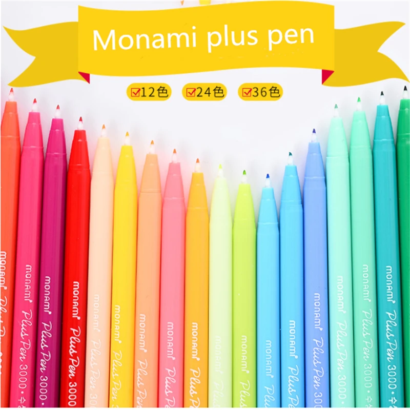 36 шт. гелевые ручки Monami Plus ручка корейские канцелярские принадлежности подарок